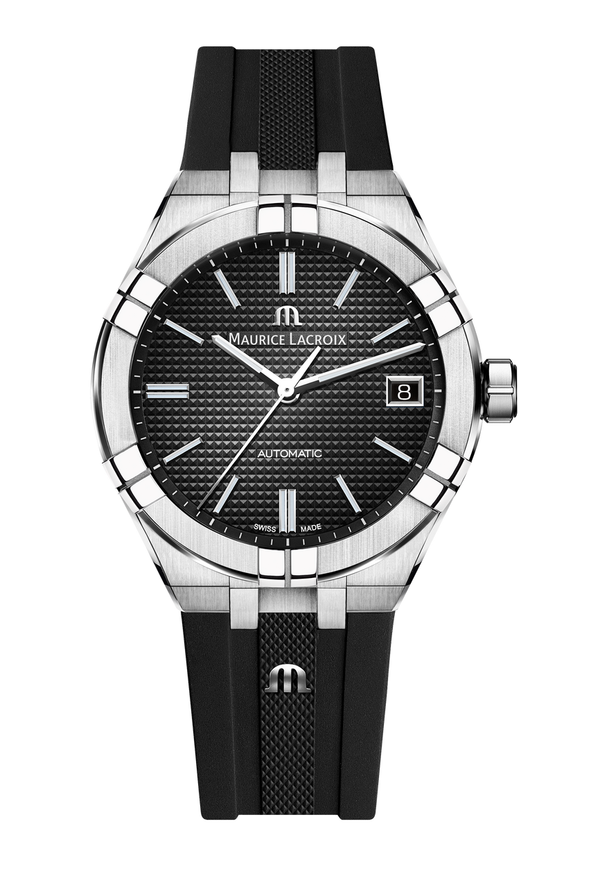 Maurice Lacroix Aikon Auto Date 39 Black Dial Watch | Stainless Steel 0