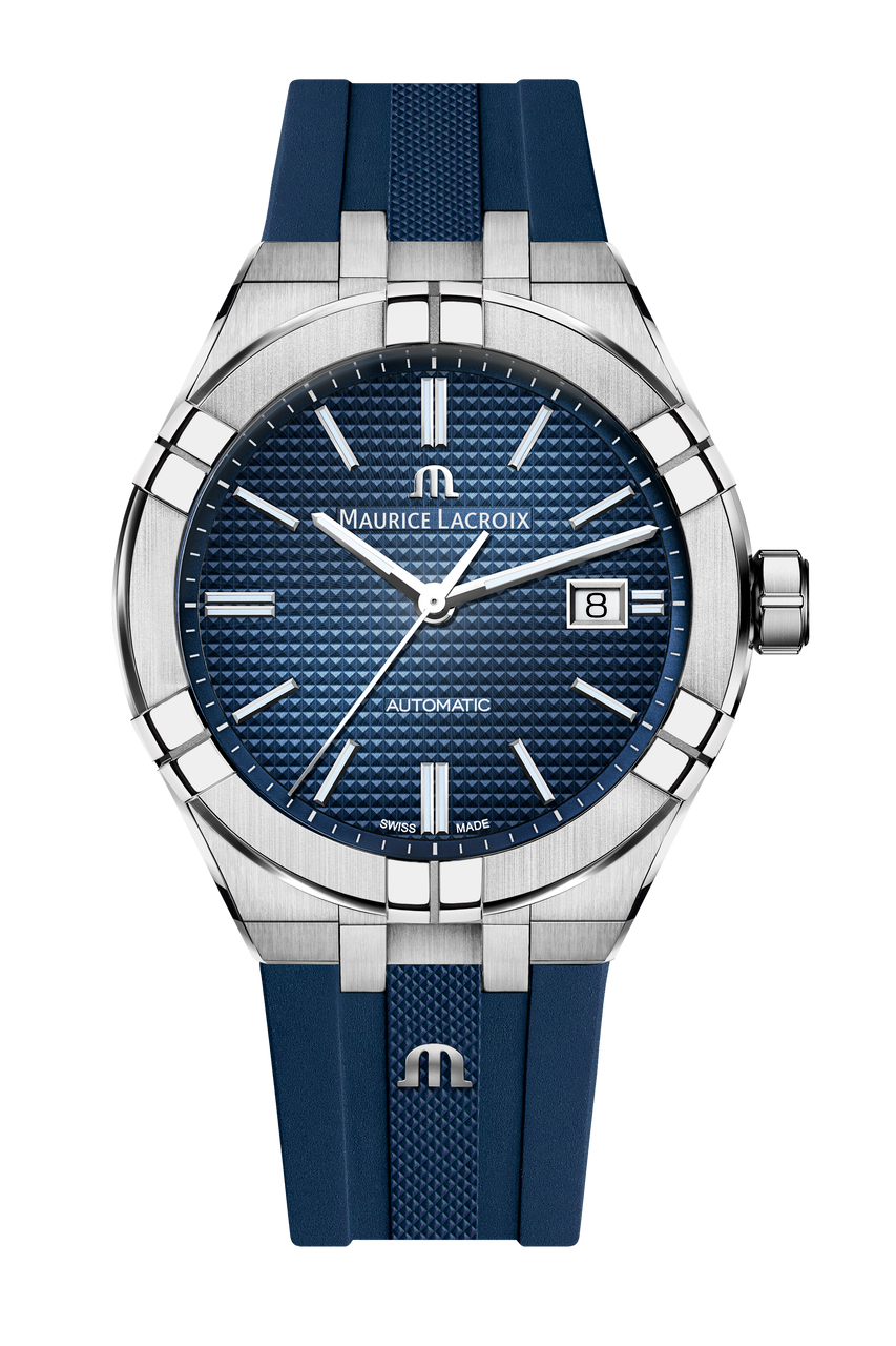 Maurice Lacroix Aikon Auto Date 42 Blue Dial Watch | Stainless Steel 0