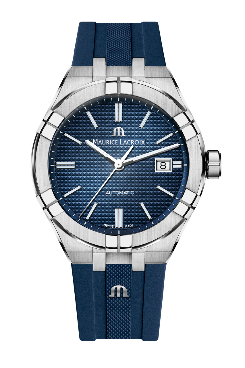 Maurice Lacroix Aikon Auto Date 42 Blue Dial Watch | Stainless Steel 0