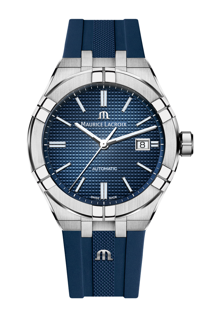 Maurice Lacroix Aikon Auto Date 42 Blue Dial Watch | Stainless Steel