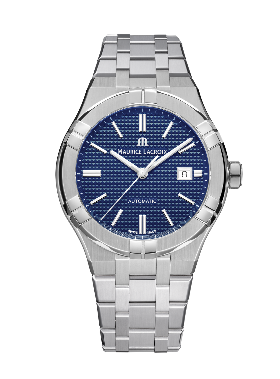 Maurice Lacroix Aikon Auto Date 42 Blue Dial Watch | Stainless Steel 0