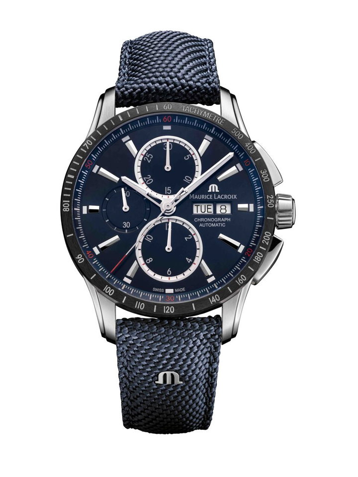 Maurice Lacroix Pontos S Chronograph 42 Dark Blue Dial Watch | Stainless Steel