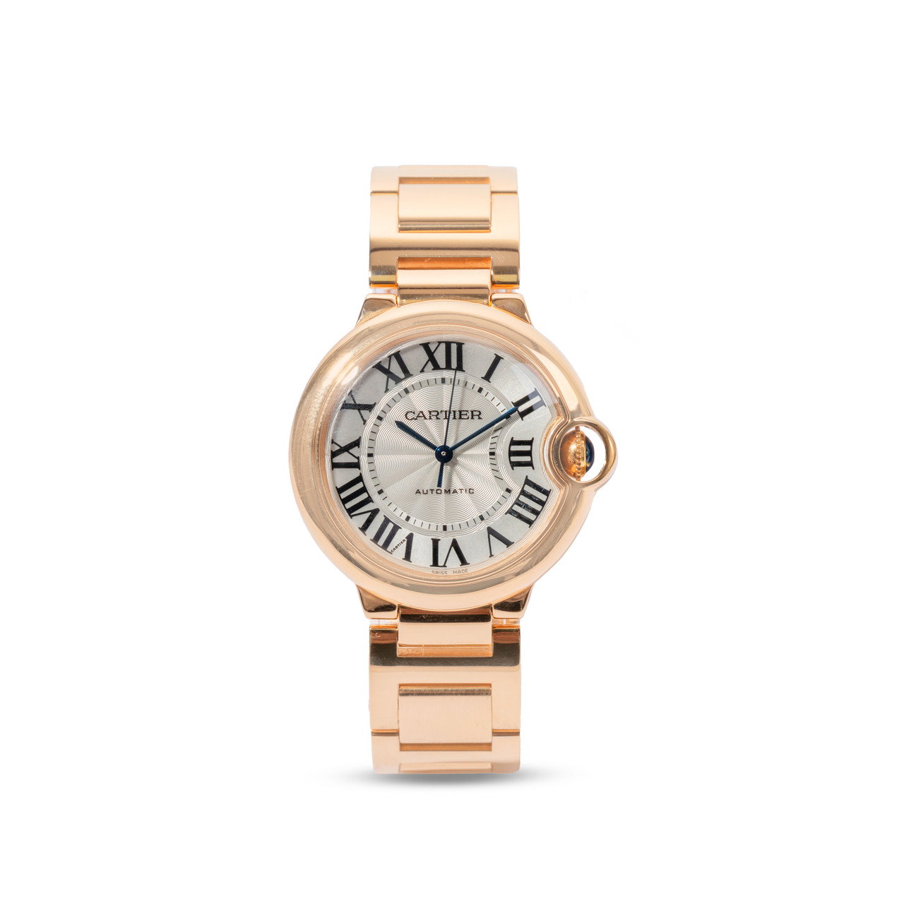 Cartier Ballon Bleu 36 Silver Dial Watch | Rose Gold 0