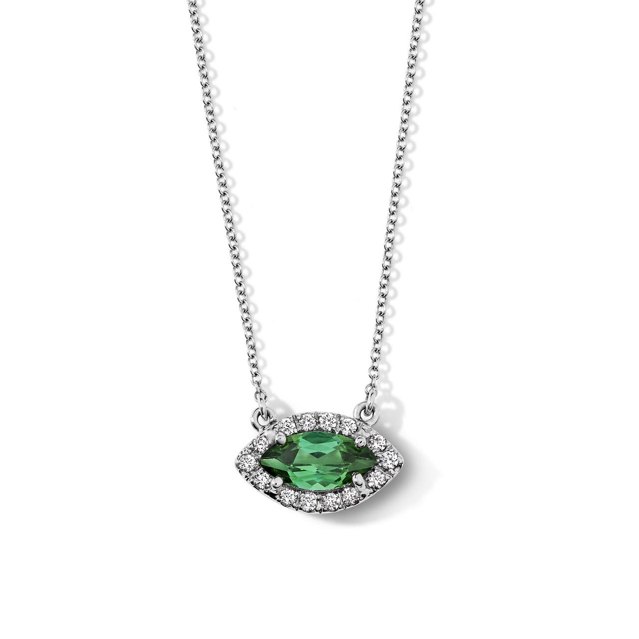 One of a Kind Green Tourmaline Necklace 0