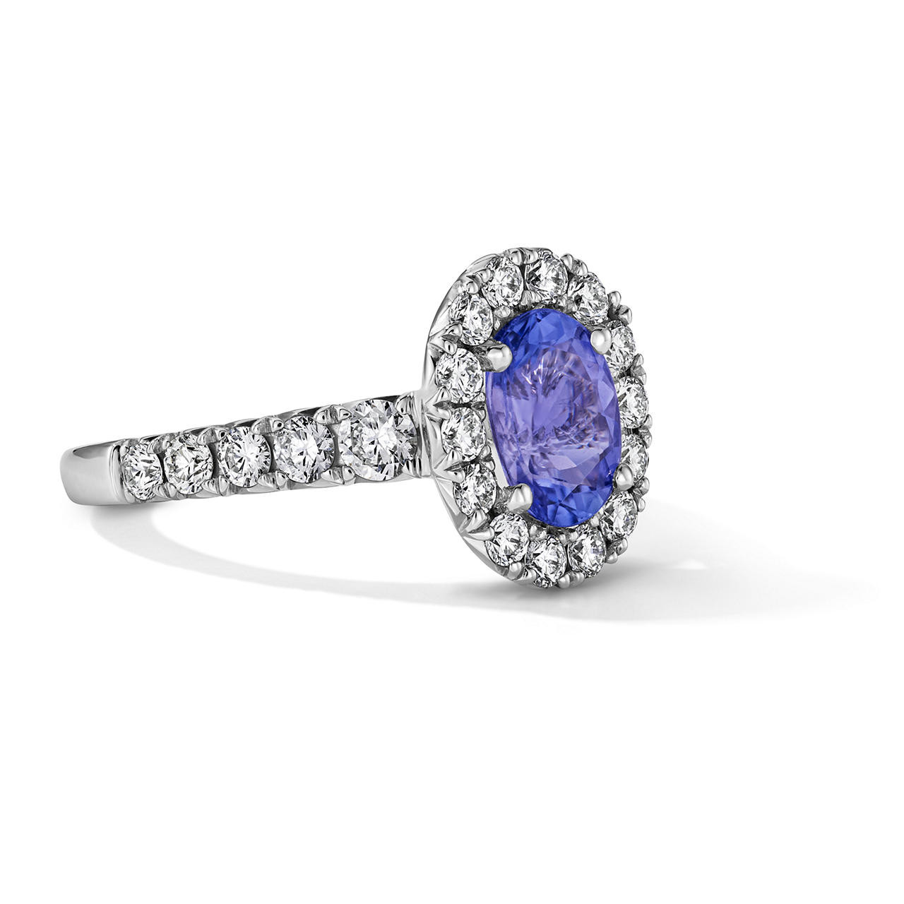 One of a Kind Oval Tanzanite Engagement Ring (1.18tw) 1