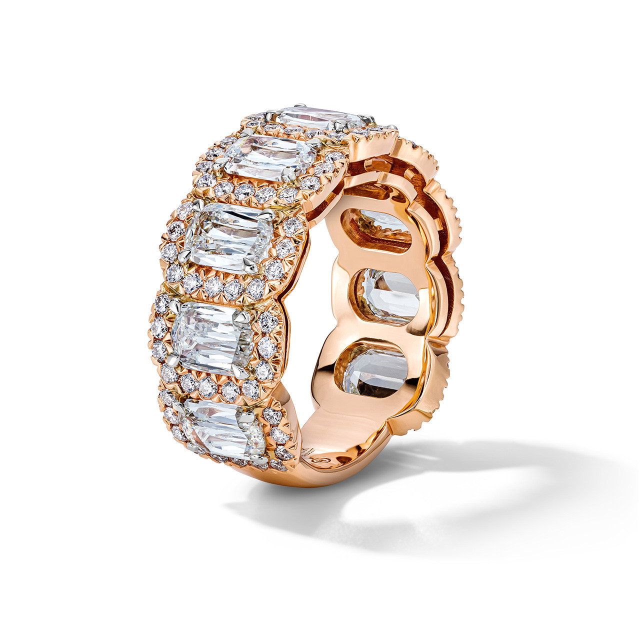 Elongated Cushion Halo Diamond Ring (4.63tw) 1