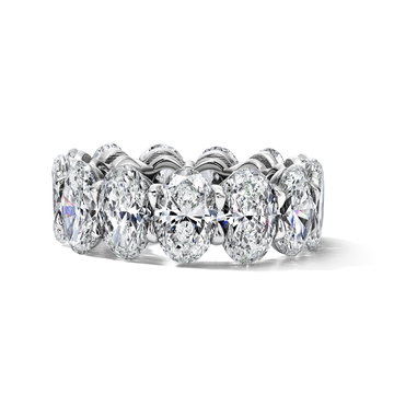 Oval Diamond Eternity Band (13.13tw) In Platinum