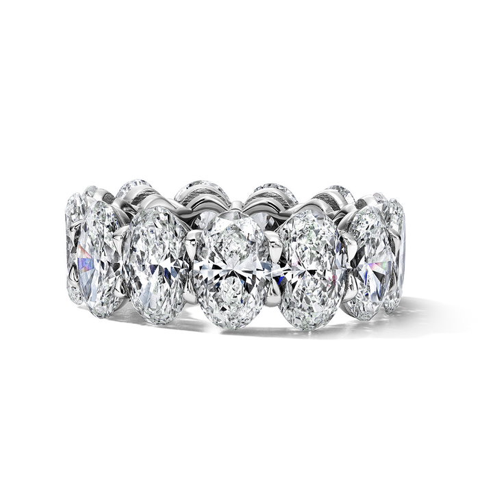 Oval Diamond Eternity Band (13.13tw) In Platinum