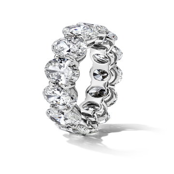Oval Diamond Eternity Band (13.13tw) In Platinum
