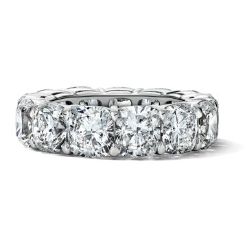 Cushion Diamond Eternity Band (13.06tw) In Platinum