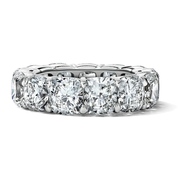 Cushion Diamond Eternity Band (13.06tw) In Platinum