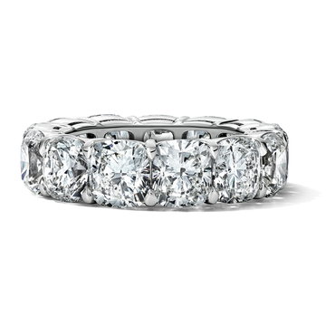 Cushion Diamond Eternity Band (13.06tw) In Platinum