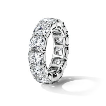 Cushion Diamond Eternity Band (13.06tw) In Platinum