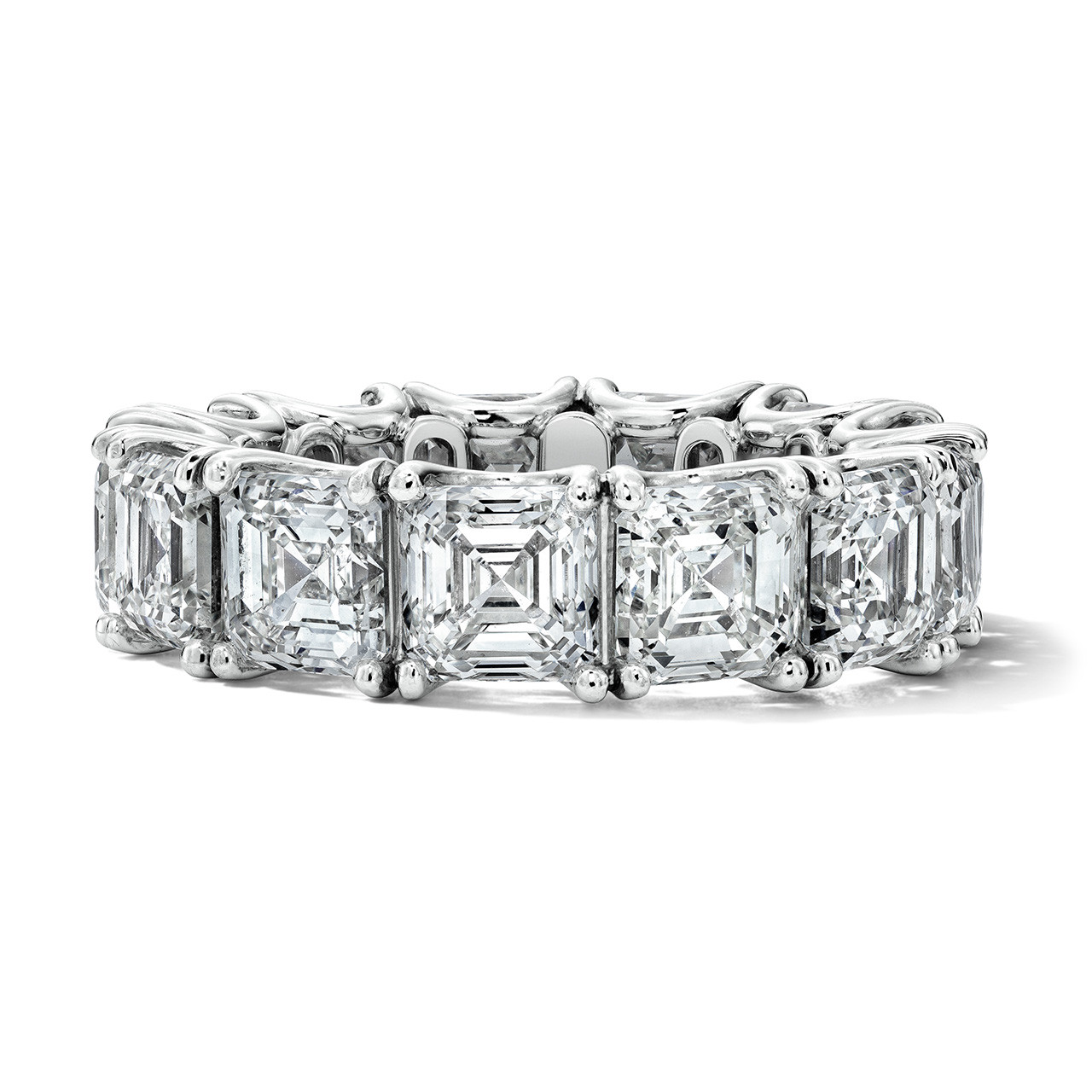 Asscher Diamond Eternity Band (12.81tw)