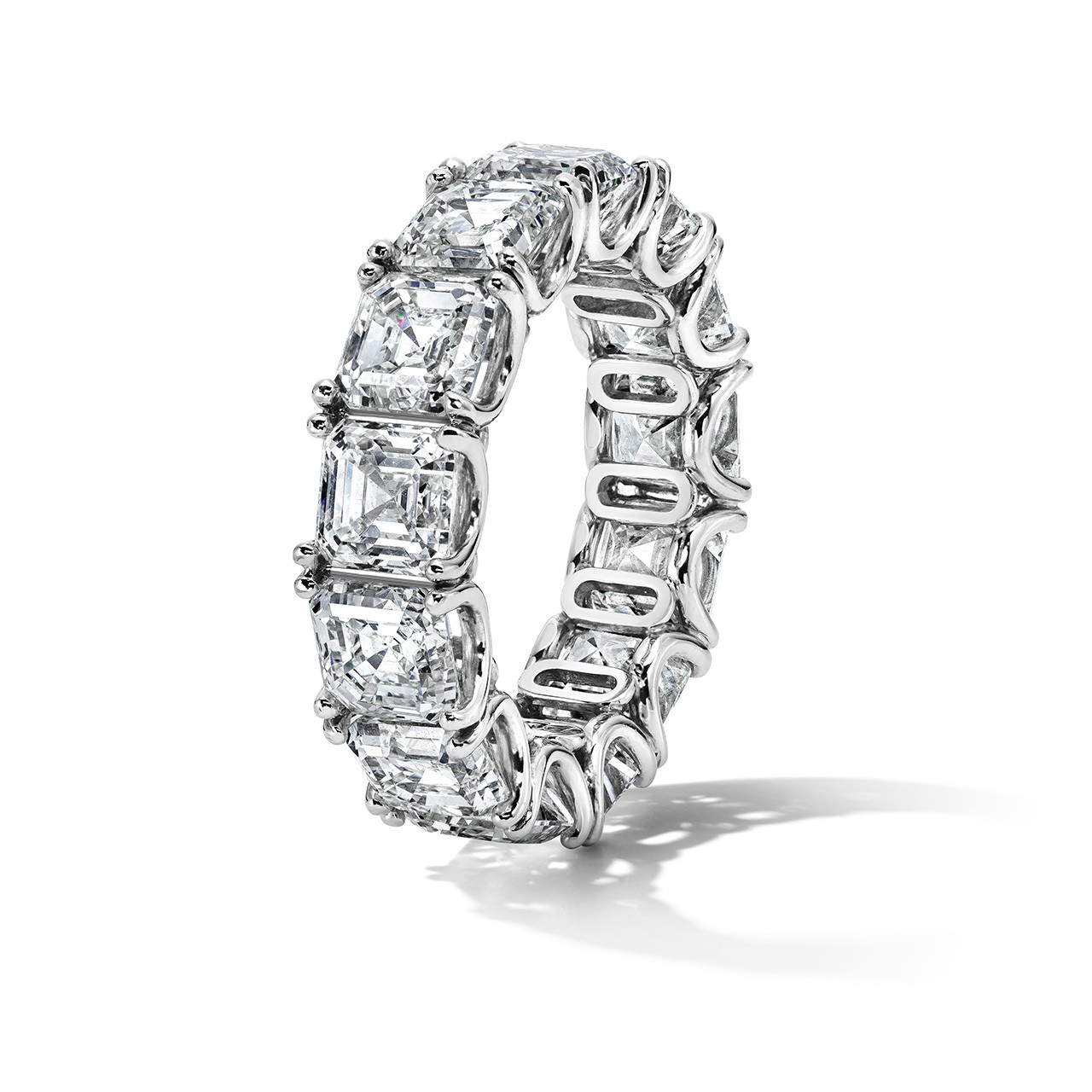 Asscher Diamond Eternity Band (12.81tw)