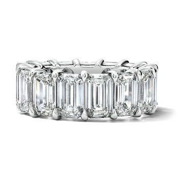 Emerald-Cut Diamond Eternity Band (14.95tw) In Platinum