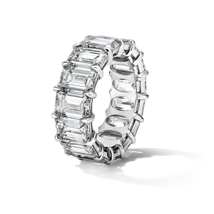 Emerald-Cut Diamond Eternity Band (14.95tw) In Platinum