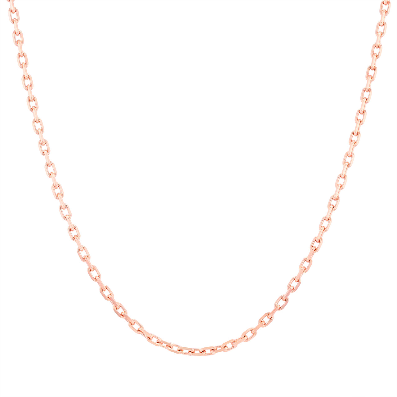 20 inch Rose Gold Cable Chain Necklace