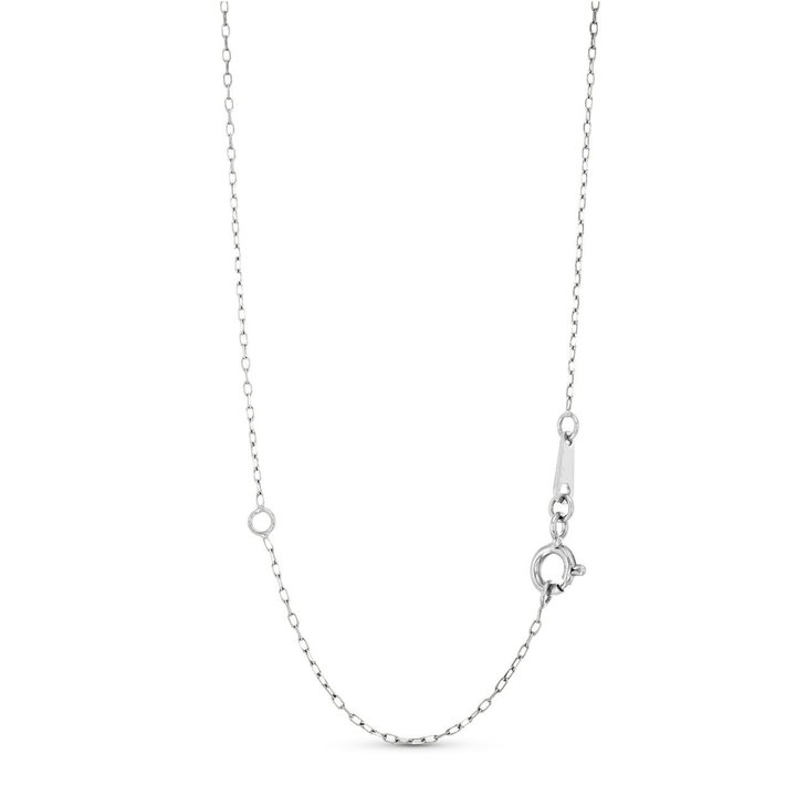 Diamond Star Of David Pendant Necklace In White Gold 14K