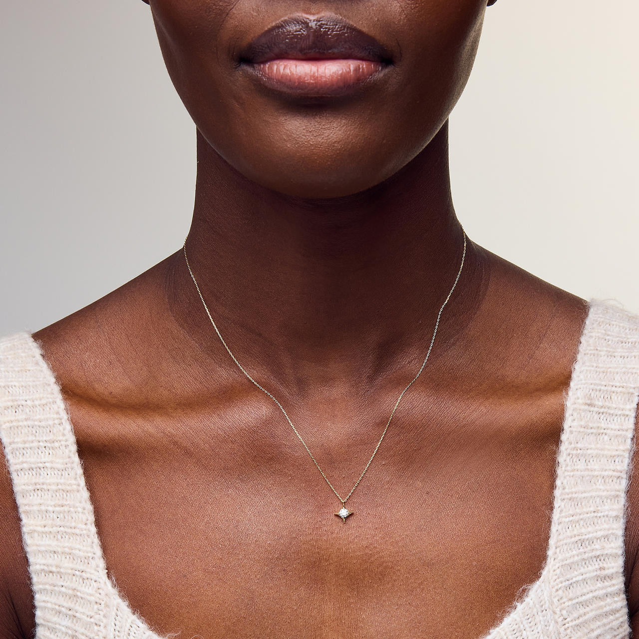 North Star Diamond Adjustable Necklace