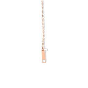 Sideways Cross Diamond Bracelet In Rose Gold 14K