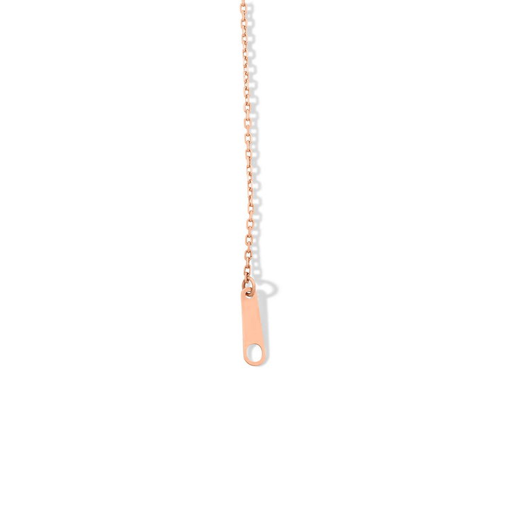 Sideways Cross Diamond Bracelet In Rose Gold 14K