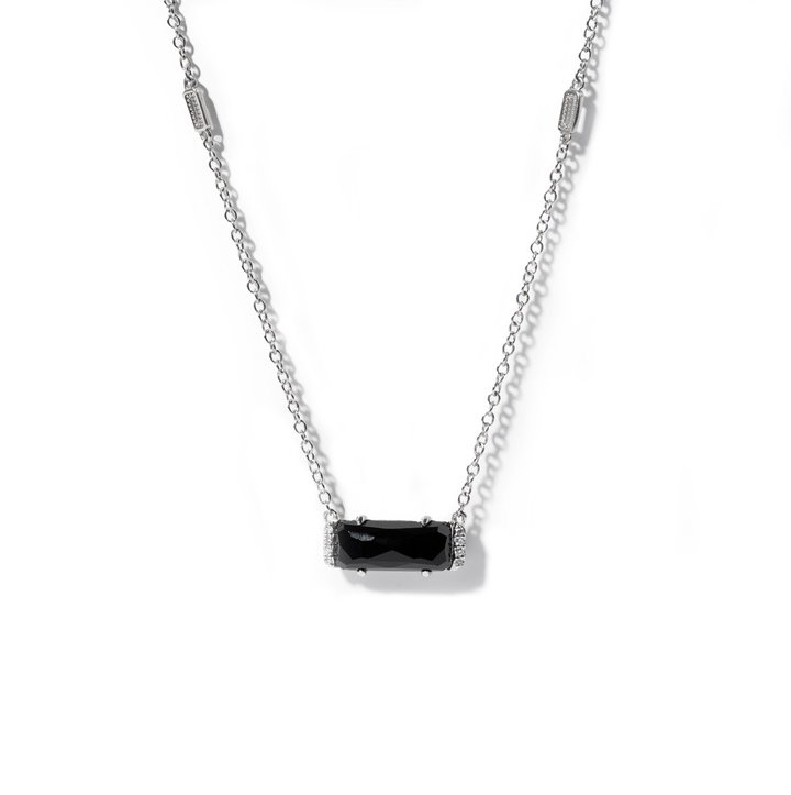 Tacori Black Onyx Pendant Necklace In Sterling Silver
