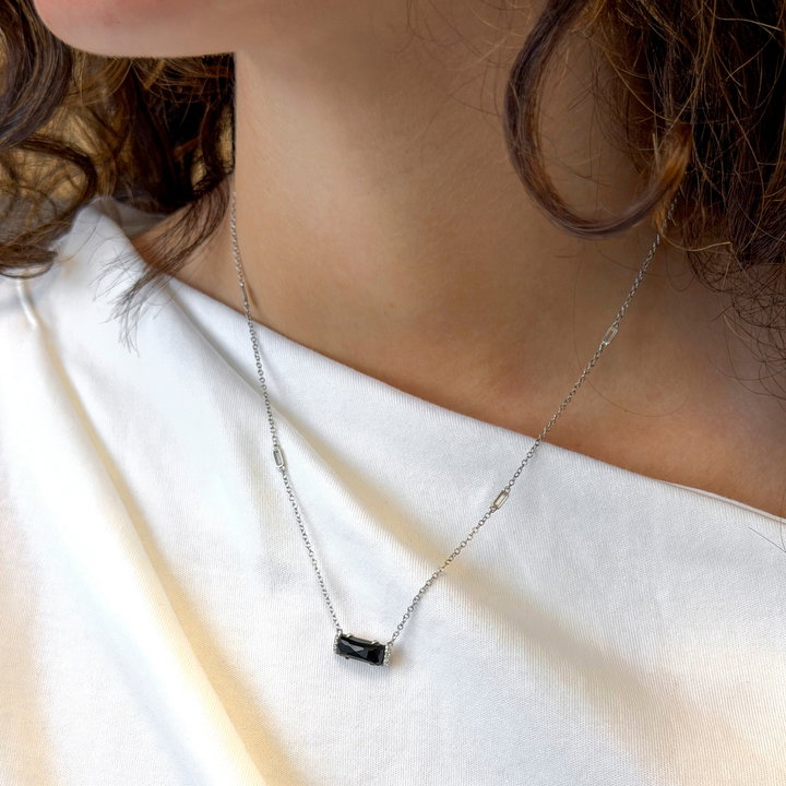 Tacori Black Onyx Pendant Necklace In Sterling Silver