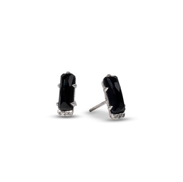 Tacori Black Onyx Stud Earrings In Sterling Silver