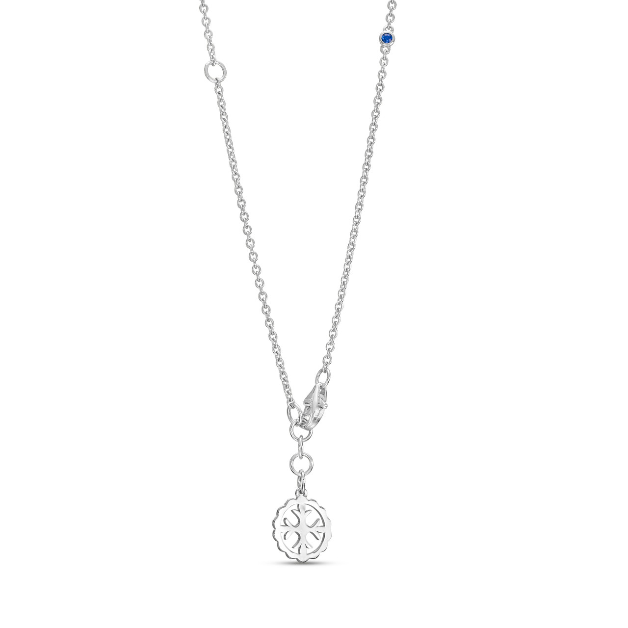Green Emerald & Diamond Halo Pendant Necklace