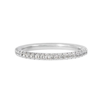 Diamond Wedding Band (0.20tw) In White Gold 14K