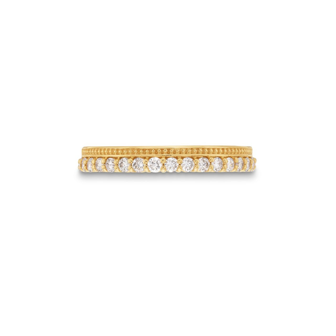Diamond Milgrain Band