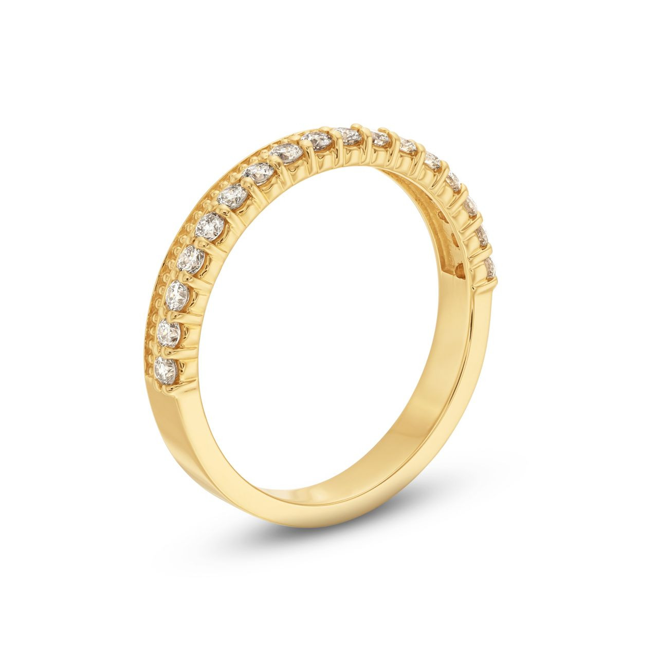 Diamond Milgrain Band