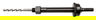 BAHCO Long Quick Eject Holesaw Arbor For 2-3/4" Cut Depth Superior Holesaws Up To 1-3/16" Diameter - 3834AR930EL