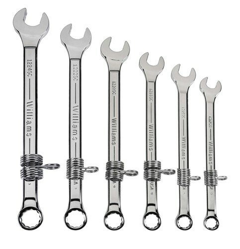 7/16 - 3/4" Williams Supercombo Combination Wrench Set 12 Pt 6 Pcs - WS-6-TH