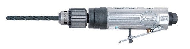 Sioux Tools 5434 Non-Reversible Inline Air Drill, 3/8 Keyed Chuck
