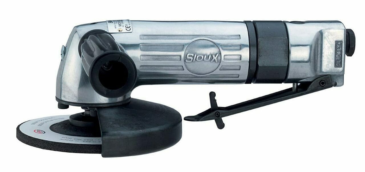 Sioux Tools 5268 4-1/2" Right Angle Heavy Duty Wheel Grinder | 0.85 HP | 12000 RPM | 1/4" Air Inlet