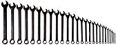 5/16"-2" Williams Black SUPERCOMBO Combination Wrench Set 26 Pcs in Pouch - JHWWS1190BSC