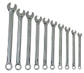 7"-17" Williams Polished Chrome SUPERCOMBO Combination Wrench Set 8 Pcs Set in Pouch - JHWMWS-5A