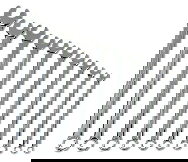 7-17MM Williams Polished Chrome SUPERCOMBO Combination Wrench Set 8 Pcs Set in Pouch - JHWMWS-5A