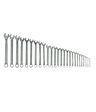 6-36MM Williams Polished Chrome SUPERCOMBO Combination Wrench Set 8 Pcs Set in Pouch - JHWMWS-1B