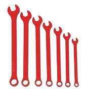 3/8"-3/4" Williams Red SUPERCOMBO Combination Wrench Set 7 Pcs in Pouch 12 PT  - JHWWS1170RSC