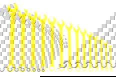 3/8"-11/4" Williams Yellow SUPERCOMBO Combination Wrench Set 14 Pcs in Pouch 12 PT - JHWWS1172YSC