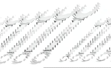 3/8"-3/4" Williams Polished Chrome Stubby Combination Wrench Set 7 Pcs in Pouch 12 PT - JHW11030