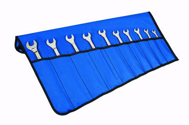 1/4"-3/4" Williams Polished Chrome Standard Ratcheting Combination Wrench Set 10 Pcs in Pouch - JHWWS1180RS