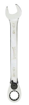 9/16" Williams Polished Chrome Reversible Ratcheting Combination Wrench 12 PT - JHW1218RC