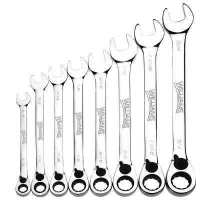 SAE Reversible Ratcheting Wrench Set (8 -Piece)