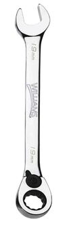 21MM Williams Polished Chrome Reversible Ratcheting Combination Wrench 12 PT - JHW1221MRC
