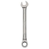 1/4" Williams Polished Chrome Combination Ratcheting Wrench 12 PT - JHW1208NRC