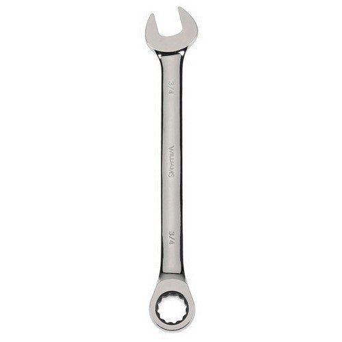 1 1/16" Williams Polished Chrome Combination Ratcheting Wrench 12 PT - JHW1234NRC